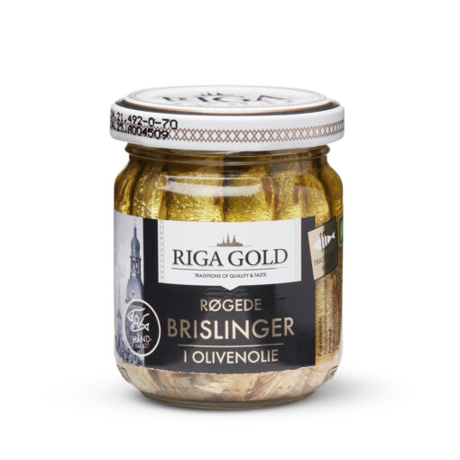 RØGEDE BRISLINGER I OLIVENOLIE